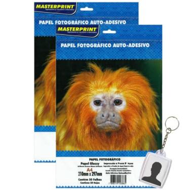 Imagem de Papel Fotog Ades A4 130g 100f Masterprint, Branco