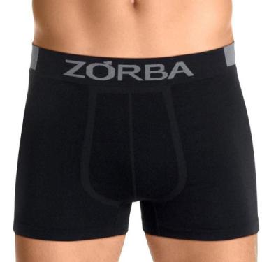 Imagem de Cueca Boxer Extreme Sport Microfibra Zorba 836 Sem Costura, Preto, M