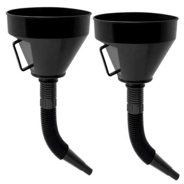 Imagem de 2 Funil Plastico Grande Multiuso Abastecimento Óleo Gasolina - BEST