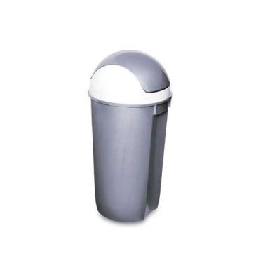 Imagem de Lixeira Plastica Com Tampa Vai E Vem Basculante 32 Litros - Usual Util