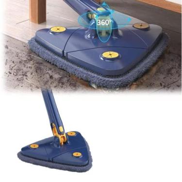 Imagem de Rodo Mop Rodo Pano De Chão Microfibra Cabo Triangulo Limpeza - New