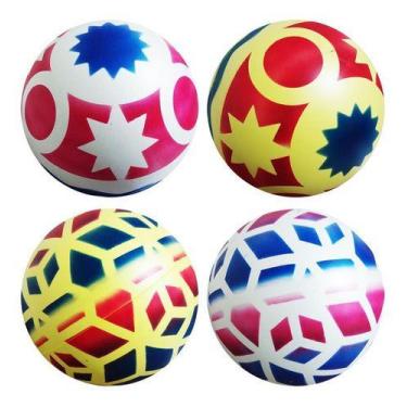 Imagem de 10 Bolas De Vinil Dente De Leite Futebol Fantasia Coloridas - Romã Ata