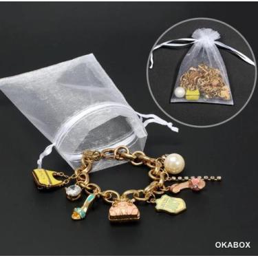 Imagem de 100 saquinho de organza 7X9CM  para presente, jóias, festa - OKABOX