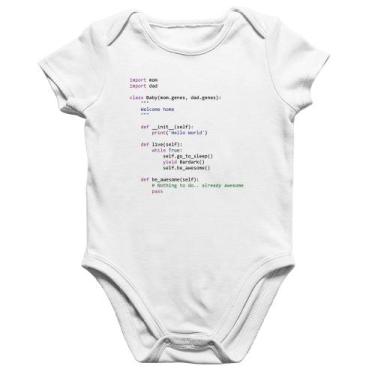 Imagem de Body Bebê Algodão Baby Python Code - Foca na Moda, Branco, M