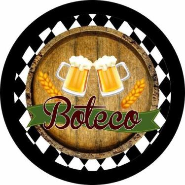 Imagem de Painel Festa Redondo C/ Elástico 1,50m Boteco - Fadrix