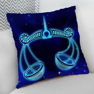 Imagem de Almofada Decorativa Cheia c/ Zíper Signos Horóscopo Zodíaco - Deluzz, 