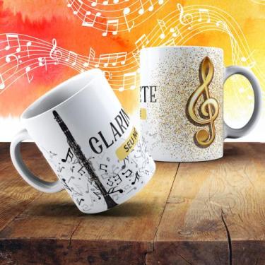 Imagem de Caneca Personalizada clarinete clarinete soprano Musica Instrumento Mu