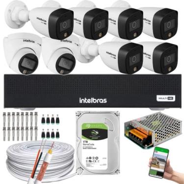 Imagem de Kit Intelbras 8 Cameras Vhd 1220 Full Color Dvr Mhdx 3008-C c/ hd 1tb