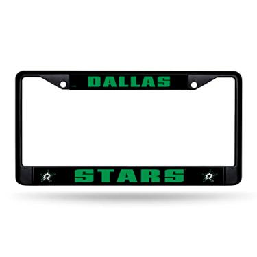 Imagem de Rico Industries NHL Dallas Stars Preto 30,48 cm x 15,24 cm Metal Preto Moldura Carro/Caminhão Acessório Automotivo