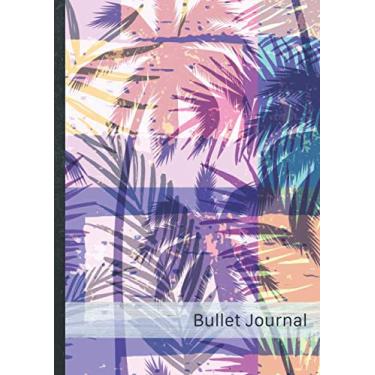 Imagem de Bullet Journal: Dot Grid Notebook Pages • Over 100 dotted pages • „105 Palm Trees“ • Size A4 (21 x 29,7 cm) • Perfect for Planner, Bullet Journaling, ... List, Writing, Sketching. Do it yourself! DIY
