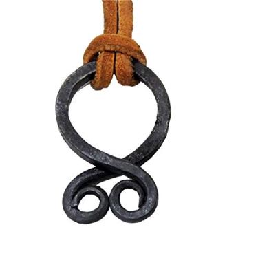Imagem de NauticalMart Viking Troll Cross Pendant - Hand-Forged Iron - Norse/Medieval/Jewelry/Skyrim