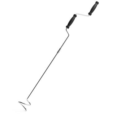 Imagem de EJWOX Ferramenta aeradora de composto de aço inoxidável - Espátula manual e misturador para copos e caixas de compostagem | Decomposição mais rápida, à prova de ferrugem