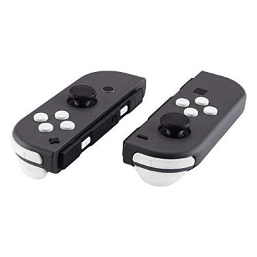 Imagem de eXtremeRate Reposição ABXY Direção Teclas SR SL L R ZR ZL ZL Botões de acionamento molas, conjunto completo de botões de reparo kits com ferramentas para Nintendo Switch Joy-Con JoyCon Shell não incluído, Branco, NS Full Set Buttons