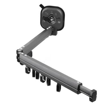 Imagem de Rack de Secagem de Roupas Retrátil à Prova de Vento, Economizador de Espaço na Parede, Ventosa, Cabide de Lavanderia para Uso Interno e Externo