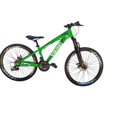 Imagem de Bicicleta 26 VikingX Tuff25 24v Indexada Suspensão 80mm Freeride Disco Mecânico Pneu Slick 1.50-Unissex