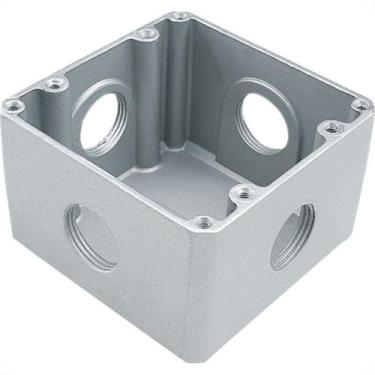 Imagem de Caixa Piso Aluminio Tramontina 4X4 X Alta 3/4''