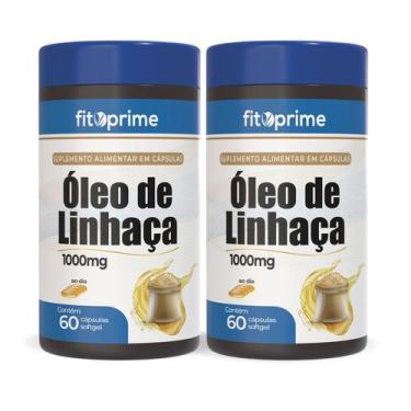 Imagem de Kit 2 Óleo de Linhaça 1000mg Com 60 Cápsulas Fitoprime