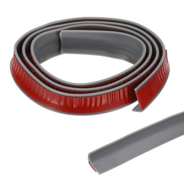 Imagem de PATIKIL Protetor de barragem de água de limite de chuveiro dobrável de 99 cm, barreira de rolha de chuveiro, protetor autoadesivo contra respingos para parte inferior de porta de chuveiro sem moldura,