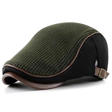 Imagem de Boné jornaleiro de Lã Masculino Ajustavel Moda Boina Casual - xthree, 