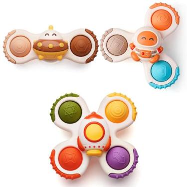 Imagem de Brinquedo de Banho Ventosa Fidget Spinner Likee Strong para Bebês