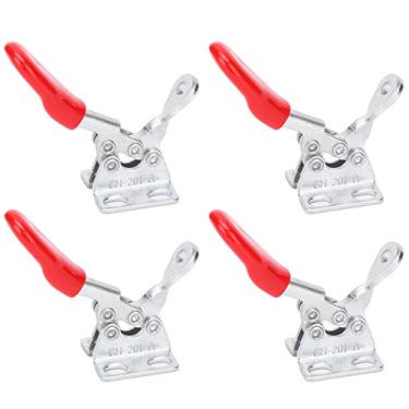 Imagem de Braçadeira de Alternância, Braçadeira de Prensa de Perfuração Braçadeira de Retenção 4 Unidades de Fixação de Alternância Grampos de Compressão de Liberação Rápida Ferramentas