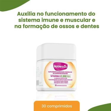 Imagem de Addera D3 2.000UI 30 Comprimidos Revestidos