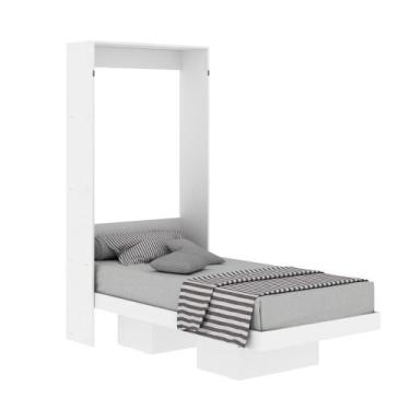 Imagem de Cama Articulada de Solteiro com 2 Nichos CM8015 Branco - Tecno - Tecno