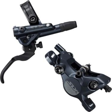 Imagem de SHIMANO SLX M7100 M7120 Freio e alavanca de disco – hidráulico, suporte postal, 2 pistões, preto, Preto, 7100 - Front (XC)