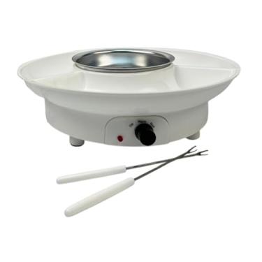 Imagem de Ｂｅｓｇａ Kit de fondue de fondue elétrico Kit de de chocolate de porção destacável Controle de temperatura Gadgets de cozinha sólidos para entradas, Branco