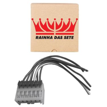 Imagem de Chicote Conector Botão Vidro Elétrico Palio Uno 6 Vias