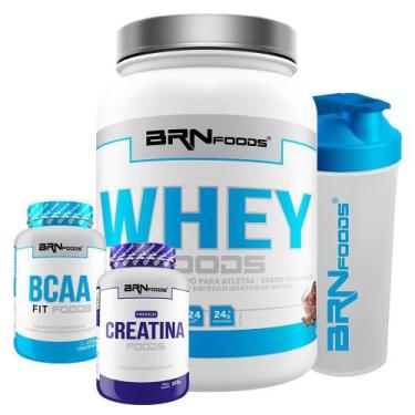 Imagem de Kit Whey Foods 900G+ Bcaa 100G+ Premium Creatine - Brn Foods