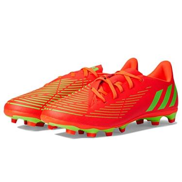 Imagem de adidas Tênis de futebol unissex adulto Edge.4 Predator Flexible Ground, Vermelho solar/verde solar/preto, 7 Women/7 Men