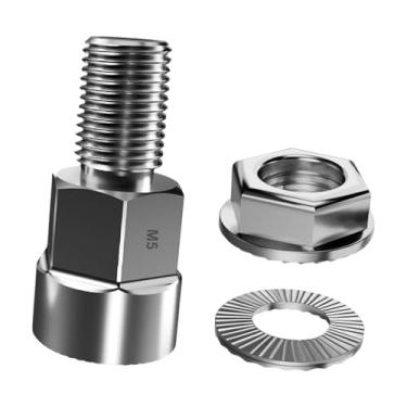 Imagem de YIJU Parafuso de extensão de cabeça de tração de bicicleta Parafuso de extensão de cabeça de reboque profissional substitui adaptador de eixo Conector de, M5