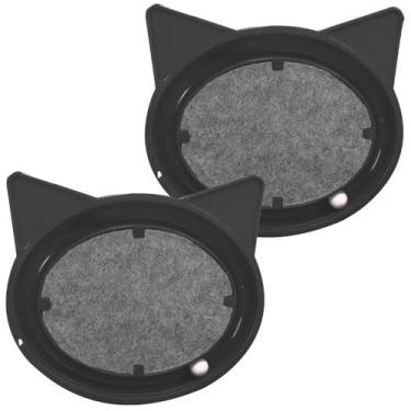 Imagem de 2 Arranhador Gato Super Cat Relax Pop Furacão Pet - Black