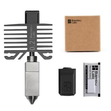 Imagem de Bocal original de 0,2 mm do Hotend Kit Bamboo Lab para Bambu Lab - COM