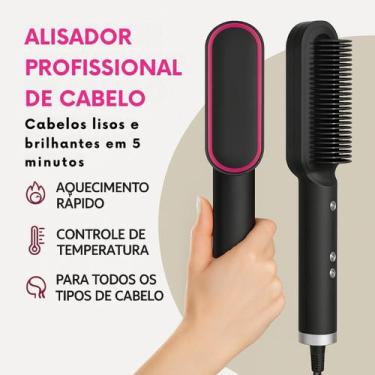 Imagem de Escova Secadora Profissional 110V/220V Para Cabelo Crespo - FACILITA, 