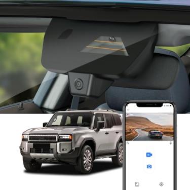 Imagem de Fitcamx 4K Dash Câmera compatível com Toyota Land Cruiser 2024 2025 First Edition 1958 (J250/Gen15), OEM Estilo, 2160P UHD Vídeo, Wi-Fi & APP, Loop Gravação, G-Sensor, Plug & Play, 64GB Cartão