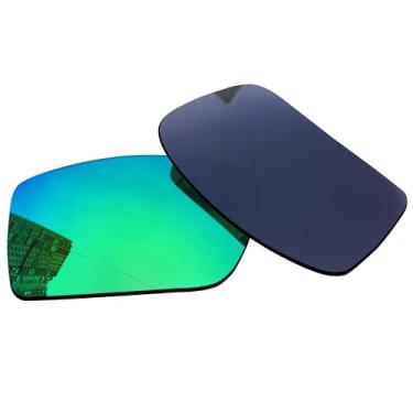 Imagem de Acefrog Lentes de reposição polarizadas de 1,5 mm para óculos de sol Oakley Gascan OO9014 60 mm, material atualizado, resistente a impactos - espelhado polarizado verde jade - 1,5 mm