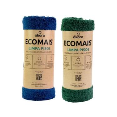 Imagem de Ecomais Limpa Pisos Área Interna Pano de Chão Pacote 2 Cores Mistas em