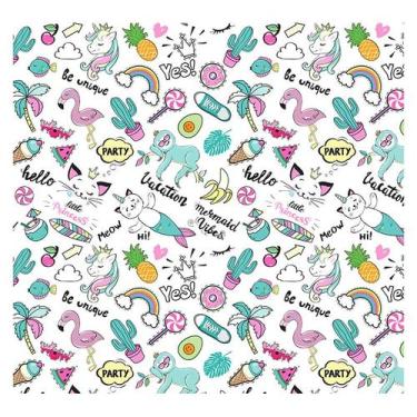 Imagem de Papel de Parede Adesivo Infantil Animais Quarto Menina - 794pcp - Allo