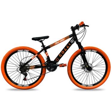 Imagem de Bicicleta Grau Aro 26 Freio a Disco Quadro 13,5 Polegadas Colli - Preto/Laranja