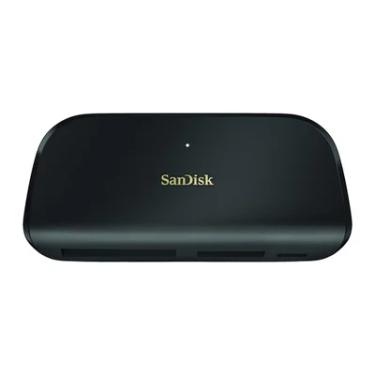 Imagem de Leitor Cartão Memória Sandisk, 3 Em 1, USB C, Multicartão, Preto