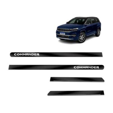 Imagem de Jogo de Friso Preto Lateral Commander 2022 e 2023 - SHEKPARTS