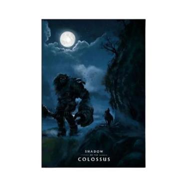 Imagem de Pôster Vintage Retro Game Colossus Adesivo De Papel Kraft DIY Decoraçã