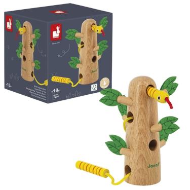 Imagem de Labirinto Infantil Árvore Tropical Tropik em Madeira Brinquedo Educativo Sensorial - Janod