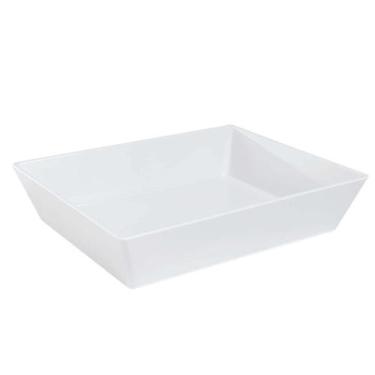 Imagem de Travessa Retangular 4,8l Branca para Servir a Mesa Bandeja Salada Sobr