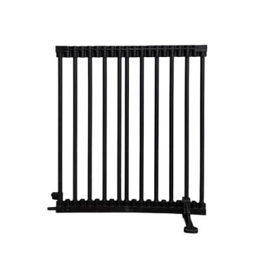 Imagem de Grade Modular para Piscina e Jardim segurança Infantil e Pet Alturas 60cm 80cm 100cm Espaçamento 5cm Entre Grades Segurança Externa Extensível e Resistente Grade de Proteção (Preto, 80cm Altura)