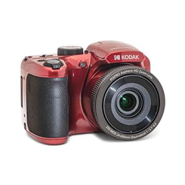 Imagem de KODAK PIXPRO AZ255-RD Câmera digital de 16 MP, zoom óptico de 25x, lente grande angular de 24 mm, estabilização de imagem óptica 1080p Full HD Video 3 polegadas Câmera vlogging LCD (vermelha)