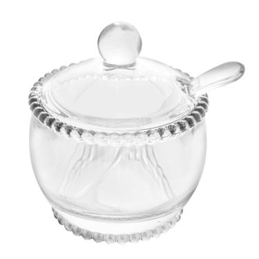Imagem de Açucareiro de Cristal com Colher Pearl 200ml Wolff