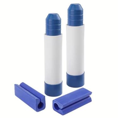 Imagem de Protetor de popa marítimo para barco com travas de parada de direção do motor para motor de popa Yamaha Mercury Johnson Evinrude com 2 ou 3 motores de inclinação Ram azul borracha